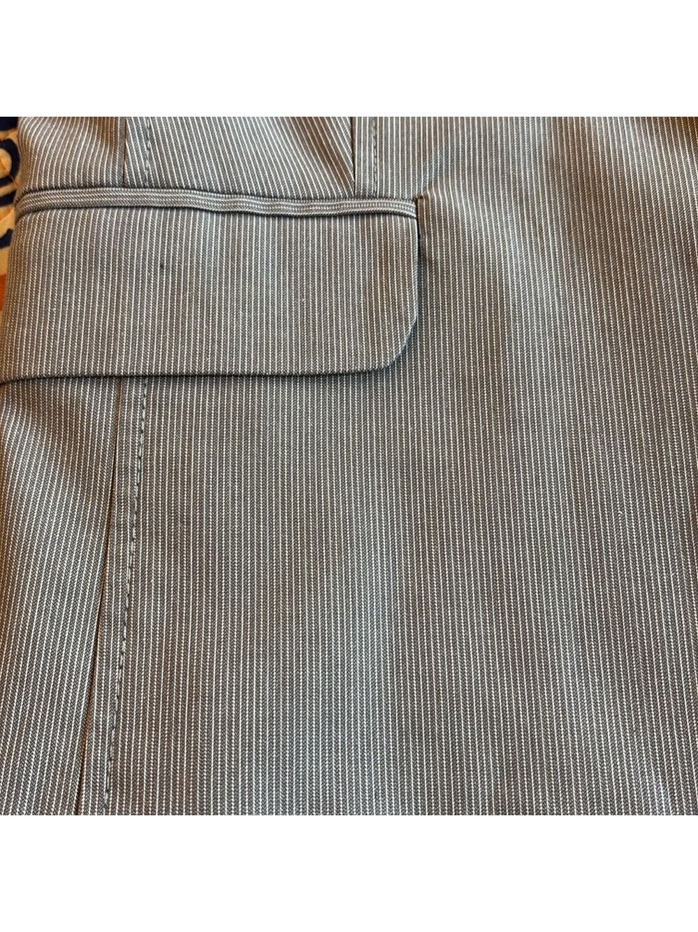 Banana Republic Grey One Button Blazer Size 4 - Picture 6 of 8